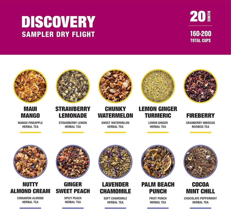 Tiesta Tea Discovery Sampler Dry Flight Set - Image 3
